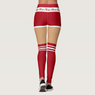Drôle Leggings de Noël Mme Santa Claus