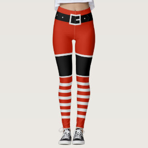 Drôle Leggings de Noël Père Noël Cadeau