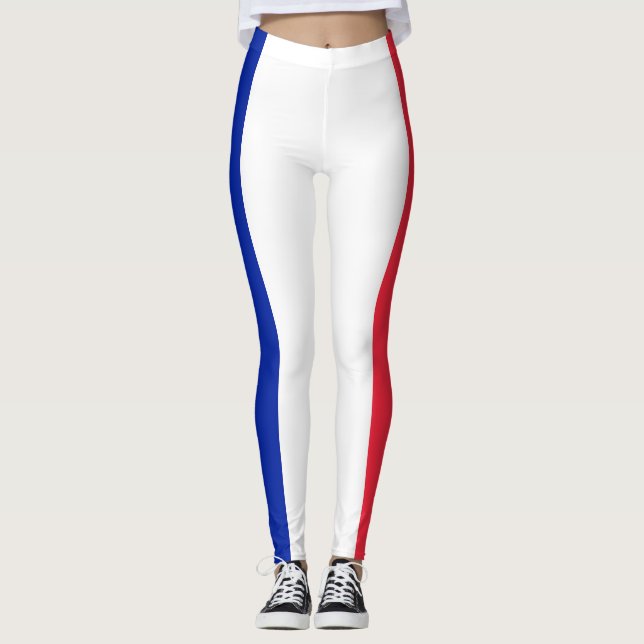 Drôle Leggings drapeau France |Cadeaux Super Noël (Devant)