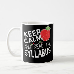 Drôle lisez le professeur Mug d'université de