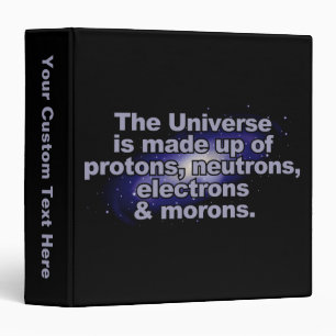 Drôle "L'Univers" classeurs de texte personnalisé