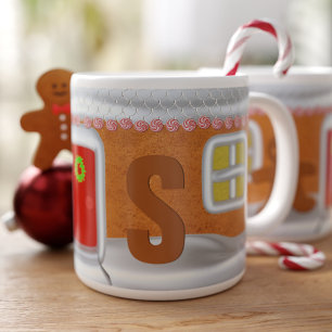 Drôle Maison en pain d'épice Géant Mug en café