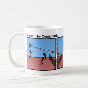 Drôle Match de tennis Stickman Mug - 061