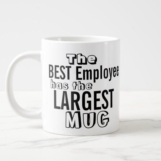 Drôle Meilleur Devis Employé Big Mug - Humour de b (Gauche)