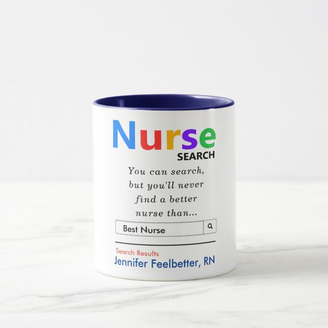 Drôle Meilleure infirmière Mug (Centre)
