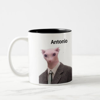 drôle mème de chat antonio tasse design