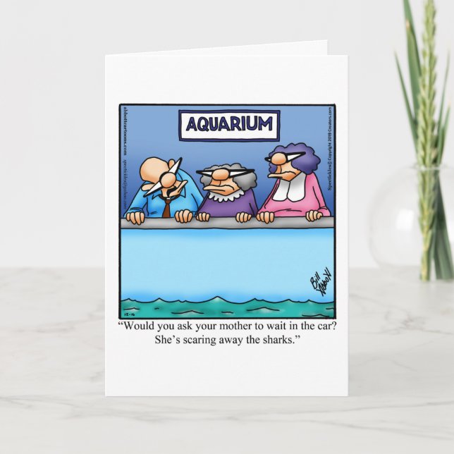 Drôle Mère en Droit Humour Carte de voeux (Devant)