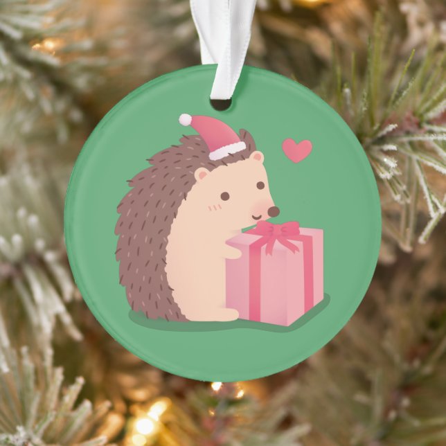 Drôle Messy Joyeux Hérisson de Noël Salle Enfants  (Arbre)
