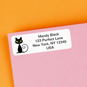 Drôle mignon j'ai déplacé Faire-part de chat noir