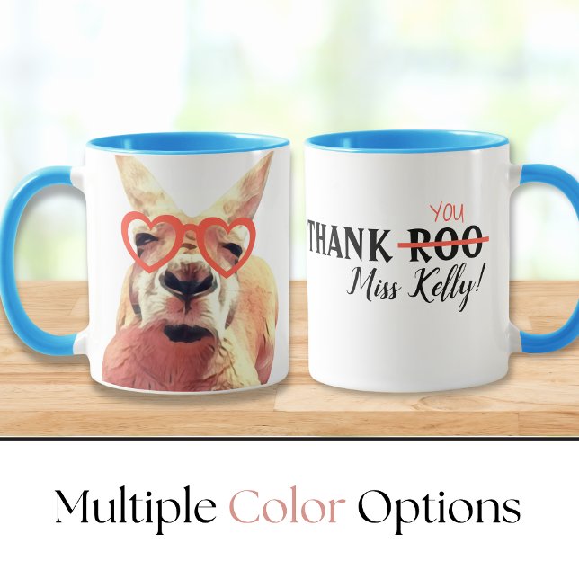 Drôle mignon Kangaroo Enseignant Appréciation Mug (Créateur téléchargé)
