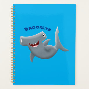 Drôle mignon requin marteau dessin animé