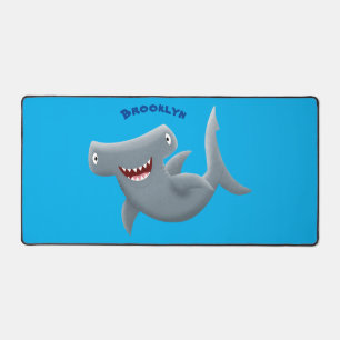 Drôle mignon requin marteau dessin animé