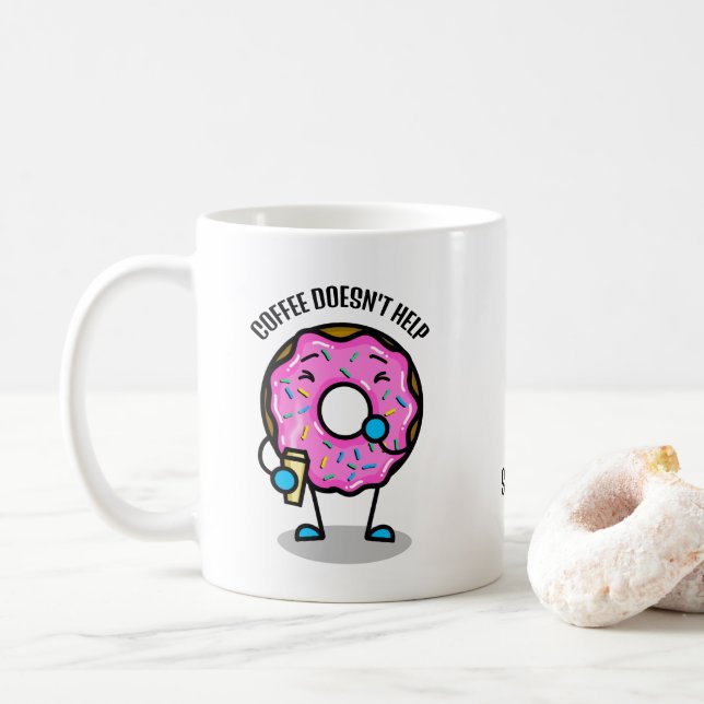 Drôle Mignonne Mug de beigne (Avec donut)
