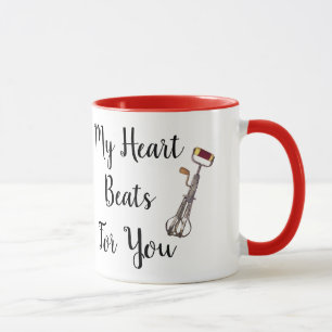 Drôle Mon Coeur bat Pour Vous Mug