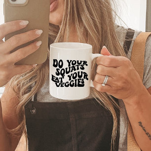 Drôle Motivationnel Squats Mug Fitness Cadeaux