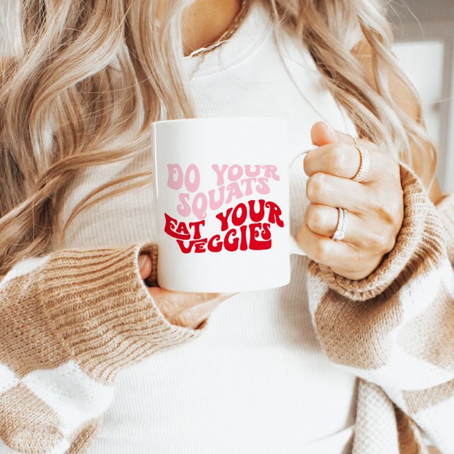 Drôle Motivationnel Squats Mug Fitness Cadeaux (Créateur téléchargé)