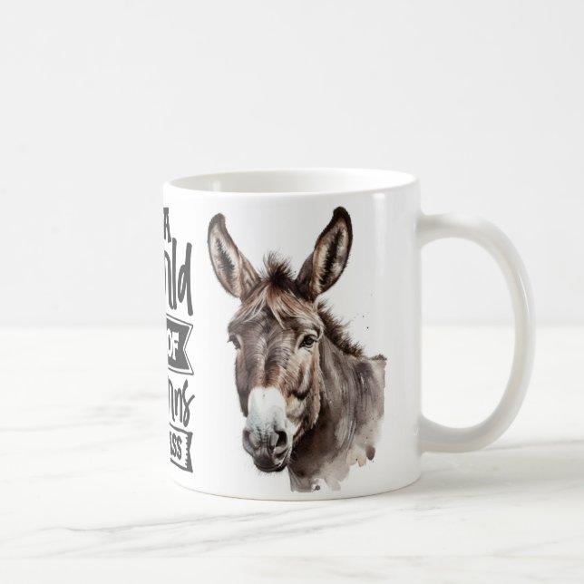 Drôle Mug âne 11oz (Droite)