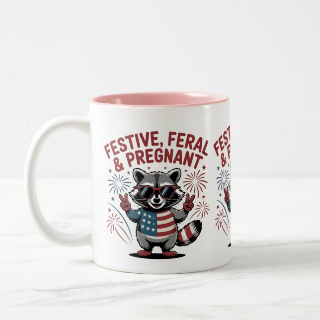 Drôle Mug de café pour enceinte (Gauche)