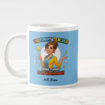 Drôle Mug de l'enseignant - Nom personnalisé