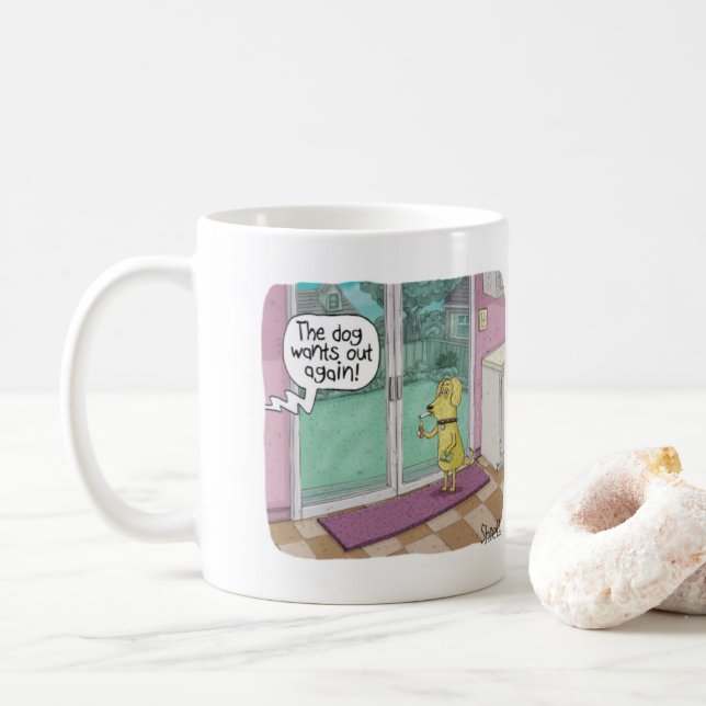 Drôle Mug pour amoureux de les chiens. (Avec donut)