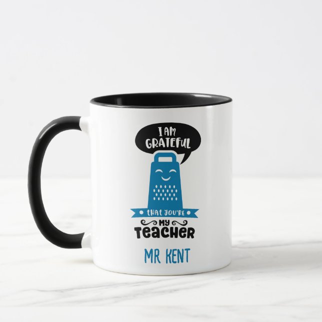 Drôle Mugs de professeur - Blue Grateful Grater Cu (Gauche)