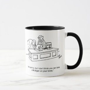 Drôle "Mulligans Sur Taxes" Business Mug Cadeau