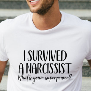 Drôle Narcissist Survivor T-shirt pour lui