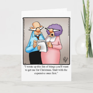 Drôle Noël Humour Carte de voeux pour lui