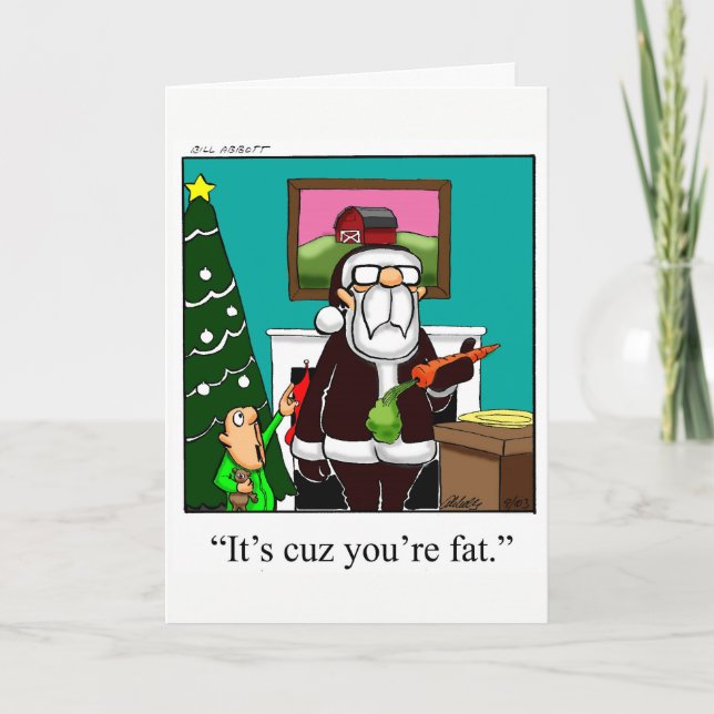 Drôle Noël Humour carte de voeux "Spectickles" (Devant)