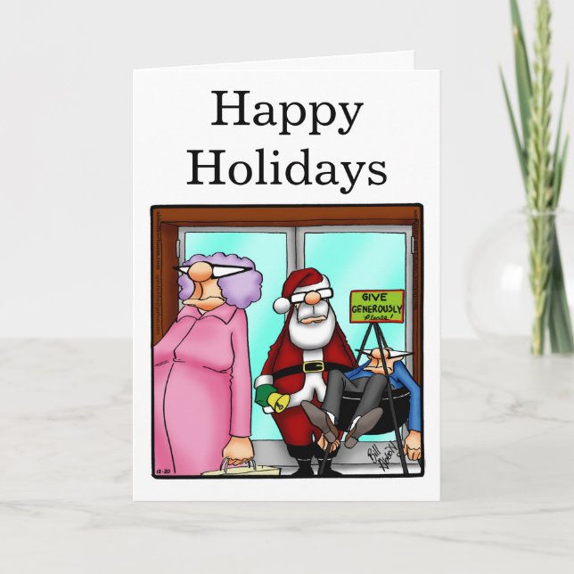 Drôle Noël Humour carte de voeux "Spectickles" (Devant)