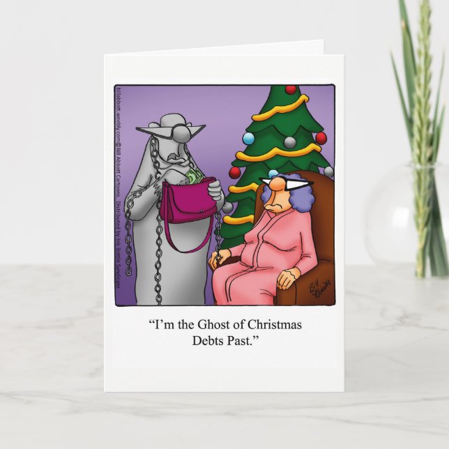 Drôle Noël Humour carte de voeux "Spectickles" (Devant)