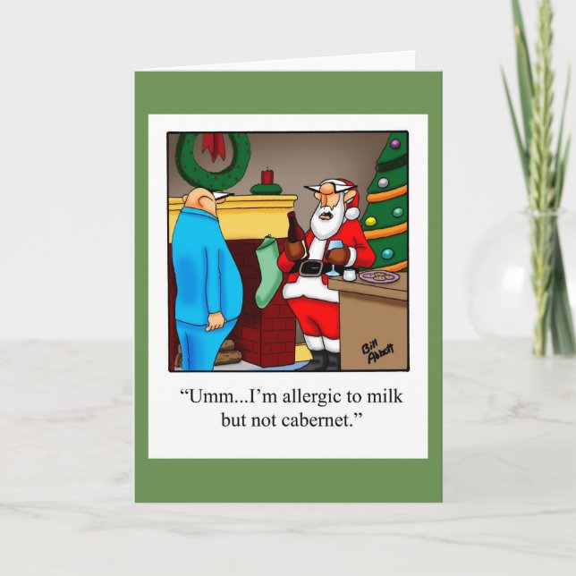 Drôle Noël Humour carte de voeux "Spectickles" (Devant)