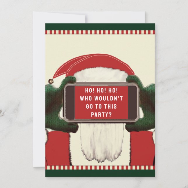 Drôle Noël Invitations (Devant)