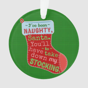 Drôle Noël Naughty Santa Claus Stocker Plaisanteri