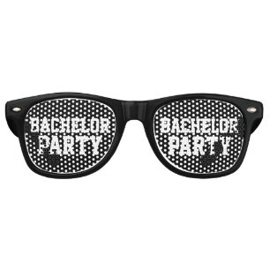 Drôle noir de célibataire noir lunettes de soleil