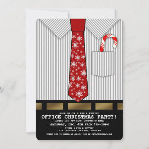 Drôle Office Noël Invitation