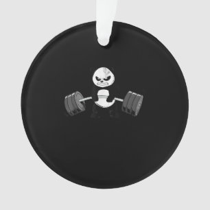 Drôle Panda Entraînement Kitten Gym Deadlift Puiss