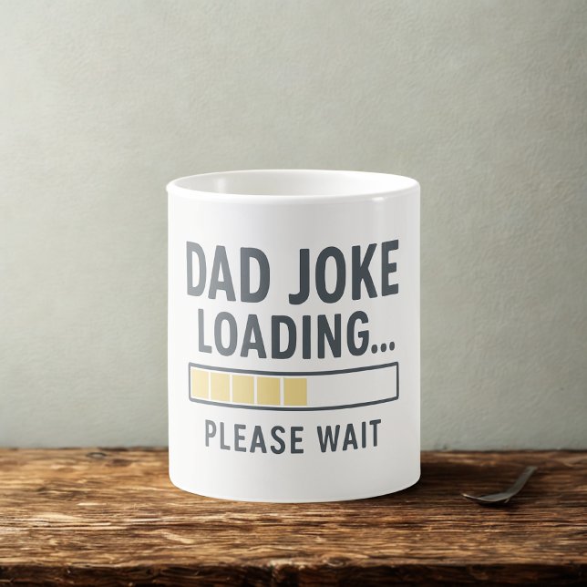 Drôle Papa plaisanter Charger Citation Mug | Fête  (Créateur téléchargé)