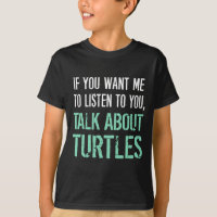 Drôle parlez du T-shirt de tortues