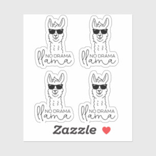 Drôle Pas Drama Cool Sticker Llama