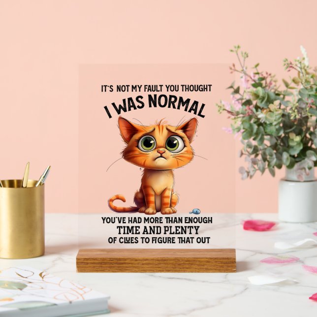 Drôle pas normal sarcasme de chat mot art (Mariage)