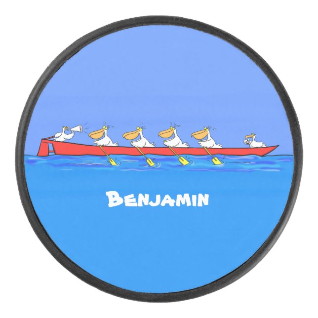 Drôle pélicans rameurs dessin animé (Devant)