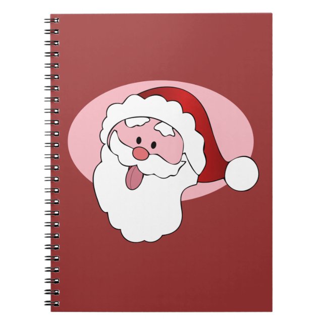 Drôle Père Noël carnet personnalisé (Devant)