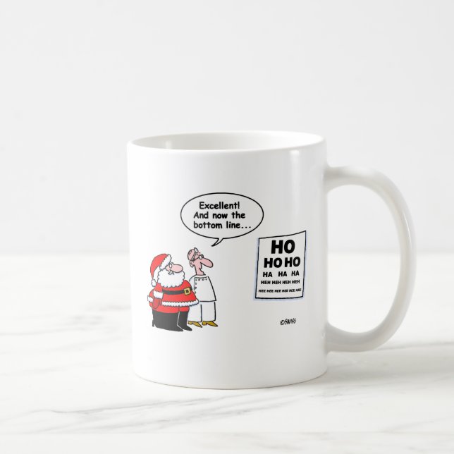 Drôle Père Noël Eye Doctor Coffee Mug (Droite)