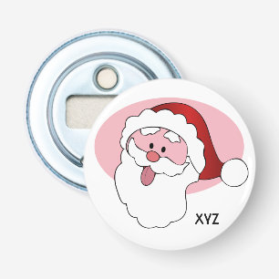 Drôle Père Noël ouvre-bouteille monogramme personn