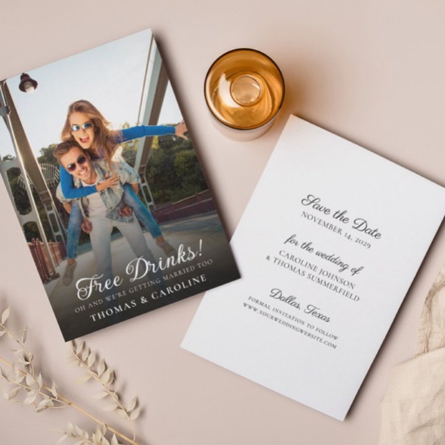 Drôle Photo Enregistrer la date Mariage Faire-part (Créateur téléchargé)