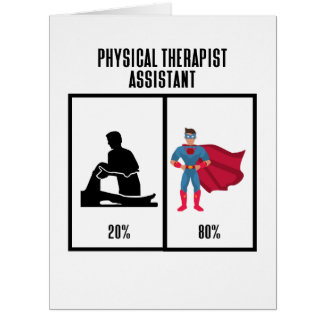 Drôle physiothérapeute assistant PTA Superhero