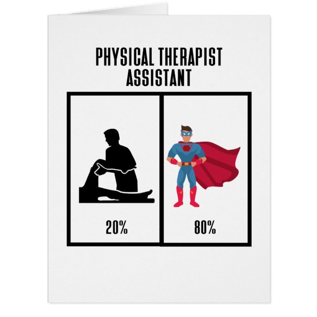 Drôle physiothérapeute assistant PTA Superhero (Devant)