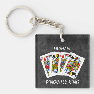 Drôle Pinochle King sur Noir