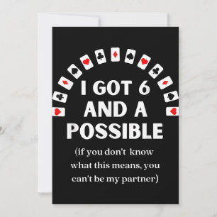 Drôle Pique J'Ai Six Et Une Carte De Jeu Possible